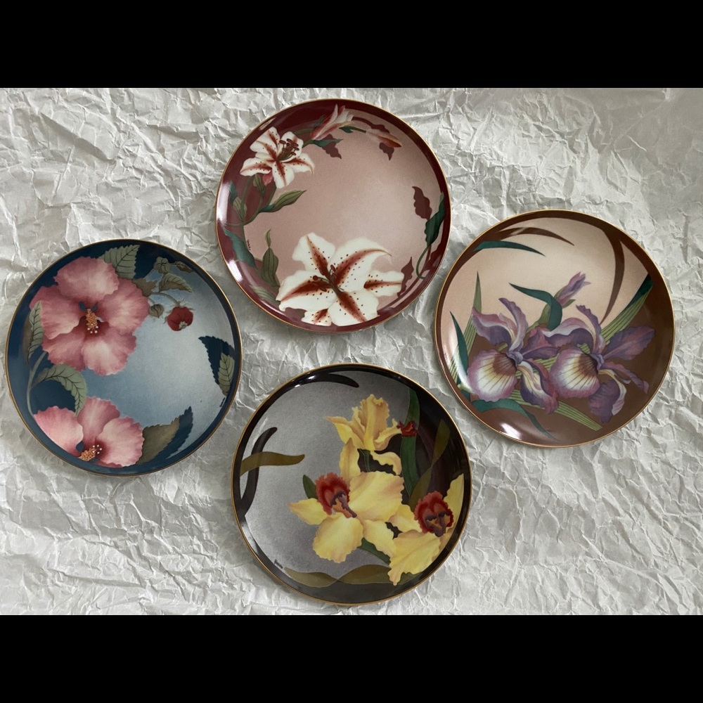 GARDENS OF THE EAST PORCELAIN PLATE COLLECTION 🌺 VINTAGE